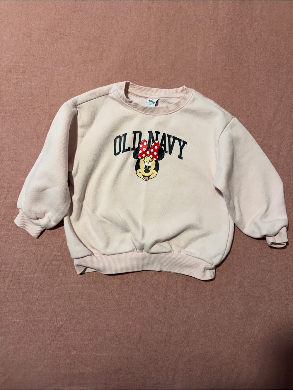 Old Navy Light Pink Minnie Mouse Sweatshirt